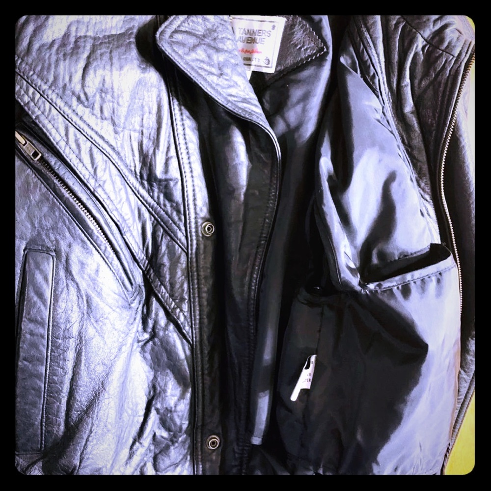 Tanners Avenue leather jacket M